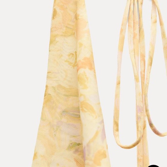 Low cut printed tulle bodysuit with exposed back- brand new! - Picture 6 of 6